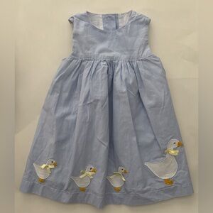 Trotters cotton Jemima Duck duckling Embroidered pinafore girls baby Dress 12